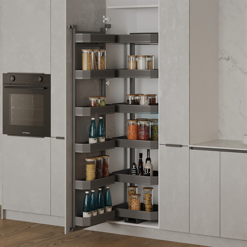 Система TITAN, распашной фасад 600 мм, высота 1709 мм, антрацит