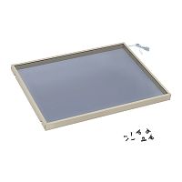 Полка GLASSIMO с подсветкой из алюминиевого профиля, ширина 567 мм, шампань