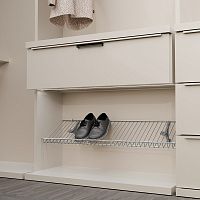 Сетчатая полка AGATA для обуви, ширина 1800 мм, глубина 300 мм, хром