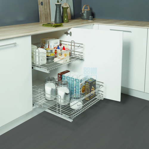 корзина standart, распашной фасад 600 мм, хром Корзина STANDART, распашной фасад 600 мм, хром