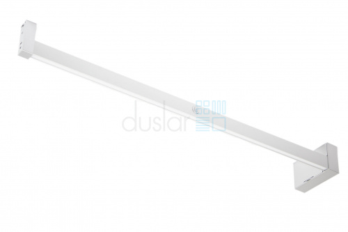 Штанга прямоугольная Castor с подсветкой для одежды, длина 858-1008 мм, алюминий, дневной