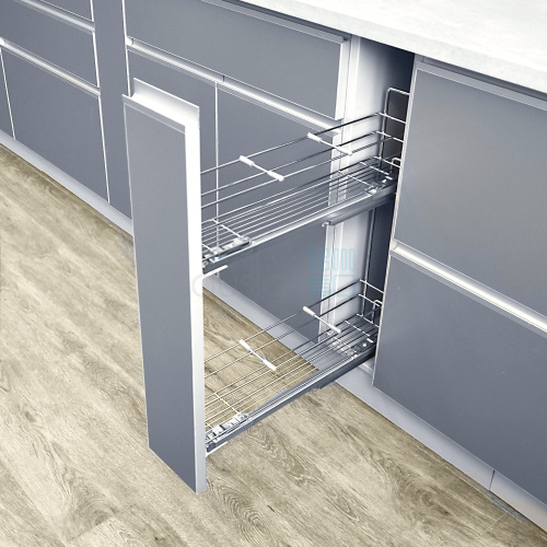 бутылочница dynamic, выдвижной фасад 200 мм, хром Бутылочница DYNAMIC, выдвижной фасад 200 мм, хром