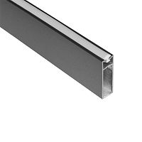 Штанга прямоугольная REKS для одежды, длина 3000 мм, антрацит