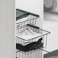 УЦЕНЕННАЯ выдвижная корзина SOFI, ширина 368 мм, высота 112 мм, антрацит