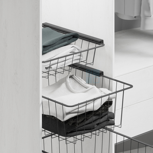 уцененная выдвижная корзина sofi, ширина 368 мм, высота 112 мм, антрацит УЦЕНЕННАЯ выдвижная корзина SOFI, ширина 368 мм, высота 112 мм, антрацит