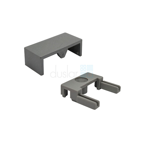 Комплект из крепления и заглушки для профиля NETxT, серый
