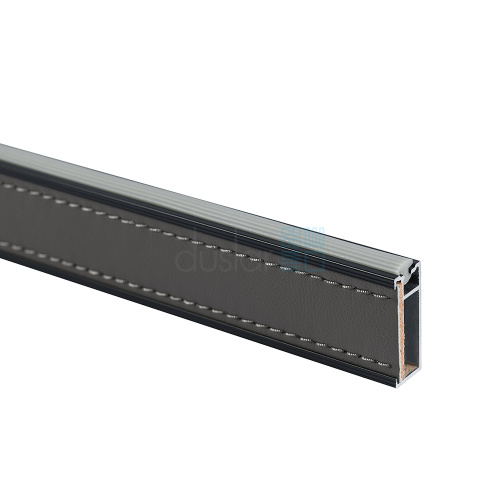 Штанга прямоугольная NAPPA с кожаной вставкой, длина 3000 мм, черный/антрацит