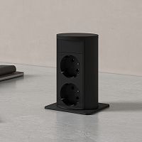 Розетка VERSALIFT, врезная, черный