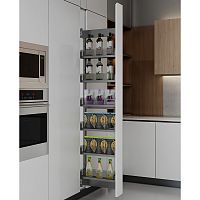 Система MATRIX, выдвижной фасад 150 мм, высота 1477 мм, антрацит