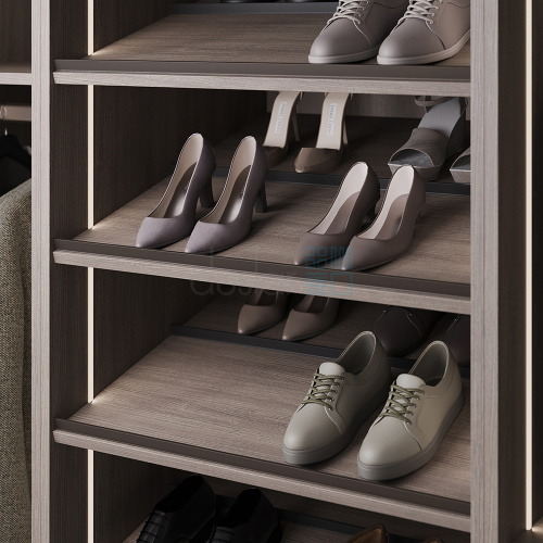 ограничительный профиль elliot для полки под обувь, длина 3000 мм, коричневый Ограничительный профиль ELLIOT для полки под обувь, длина 3000 мм, коричневый