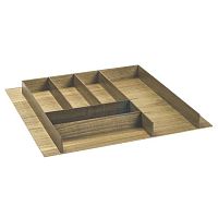 Деревянный лоток WOODLINE для столовых приборов в ящик Grass Nova Pro на ширину фасада 600 мм, дуб