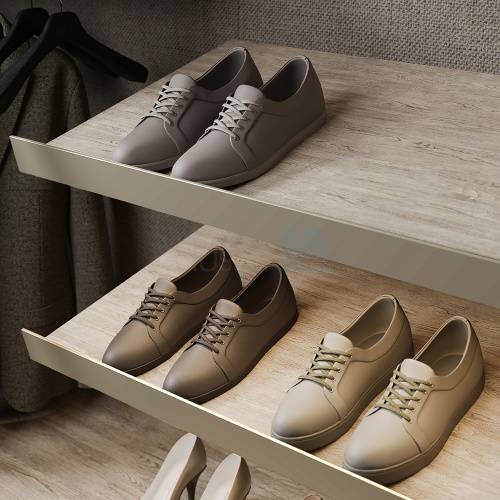 Фасадный профиль JASPER для полки под обувь, длина 3000 мм, шампань