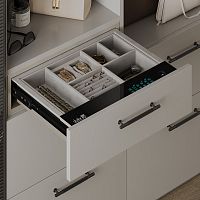 Выдвижной сейф ENIGMA с органайзером для украшений и аксессуаров, ширина 564 мм, шампань/бежевый