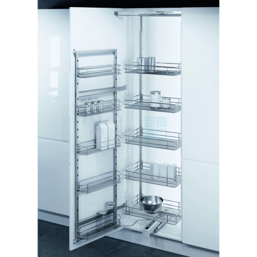 Система TAL GATE PRO SAPHIR, распашной фасад 600 мм, высота 1900-2140 мм, хром