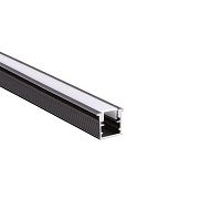 Комплект из алюминиевого профиля и рассеивателя DLIGHT RUT, врезной, длина 3000 мм, антрацит/белый