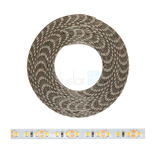 Светодиодная лента DLIGHT, ширина 8 мм, длина 5000 мм, 120 led/м, 12 V, 9.6 W/м, теплый (3000K)