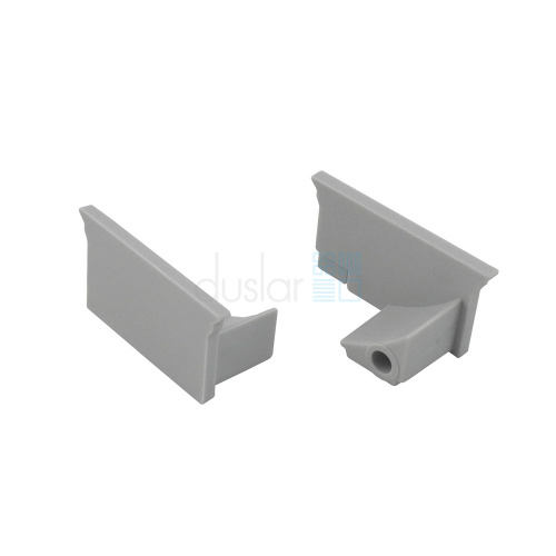 Комплект заглушек для профиля ODO 3.0, серый