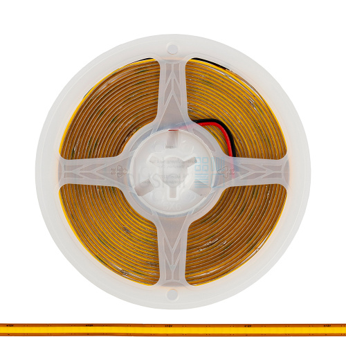 Светодиодная лента DLIGHT COB, ширина 5 мм, длина 5000 мм, 320 led/м, 12 V, 8 W/м, теплый (3000K)