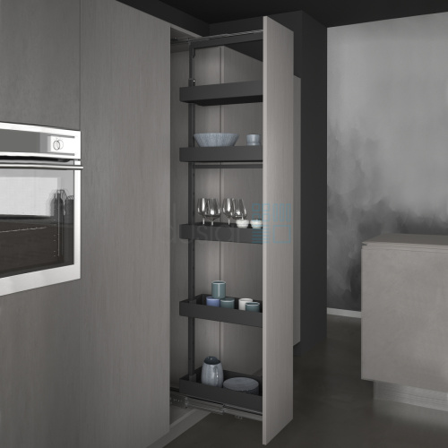 УЦЕНЕННАЯ система LEVEL PRO, выдвижной фасад 300 мм, высота 1615-1915 мм, антрацит