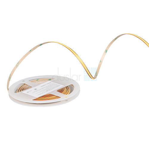 Светодиодная лента DLIGHT COB, ширина 5 мм, длина 5000 мм, 320 led/м, 12 V, 8 W/м, теплый (3000K)