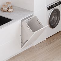 корзина naomi  для хранения белья 48 л, откидной фасад 450 мм, белый Корзина NAOMI  для хранения белья 48 л, откидной фасад 450 мм, белый