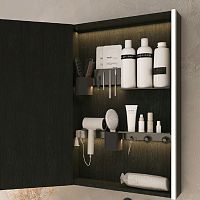 Система CHARLOTTE для хранения ванных принадлежностей, алюминий/серый