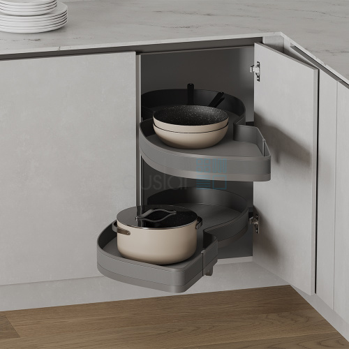 карусель titan, распашной фасад 450 мм, левая, антрацит Карусель TITAN, распашной фасад 450 мм, левая, антрацит