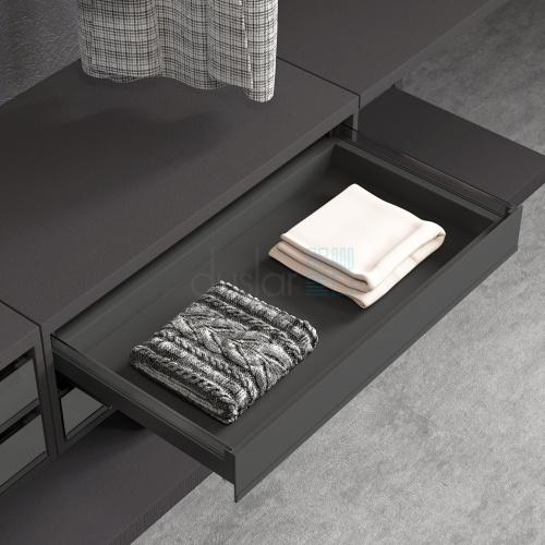 выдвижной ящик matrix, ширина 864-868 мм, высота 115 мм, антрацит Выдвижной ящик MATRIX, ширина 864-868 мм, высота 115 мм, антрацит