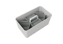 Органайзер TOOLBOX переносной для хранения хозяйственных принадлежностей, серый