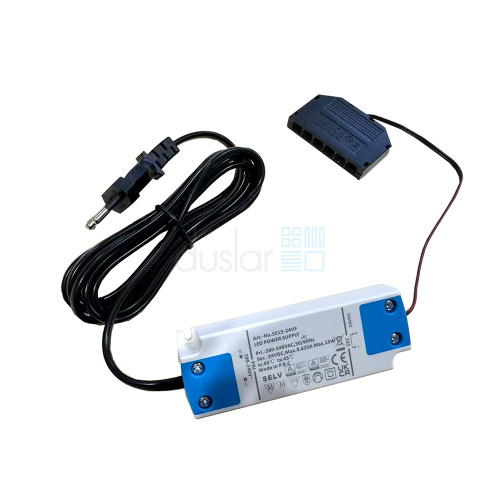 Трансформатор DLIGHT, 24 V, 15 W, подключение максимум 6-ти светильников