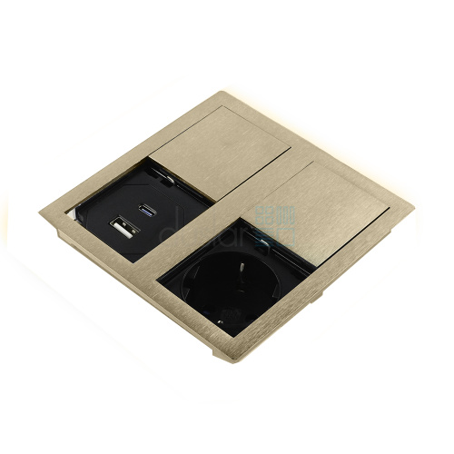 розетка versahit usb, врезная, золото Розетка VERSAHIT USB, врезная, золото