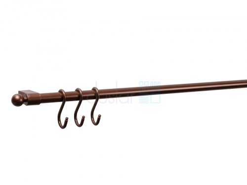 Рейлинговая система «CHIARA Современная классика»,  цвет – шоколад, длина рейлинга 900 мм