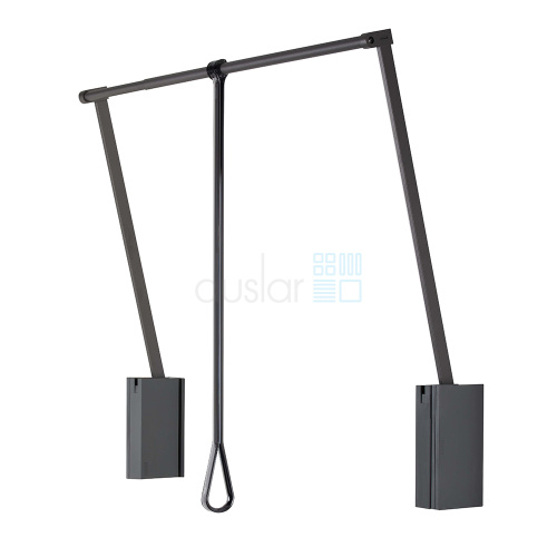 Телескопический пантограф SERVETTO 3T для одежды, ширина 750-1160 мм, антрацит