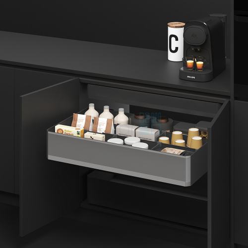 УЦЕНЕННАЯ корзина для хранения, распашной фасад 900 мм, антрацит