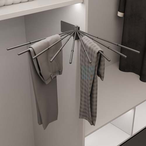 поворотная брючница move, ширина 408 мм, антрацит Поворотная брючница MOVE, ширина 408 мм, антрацит