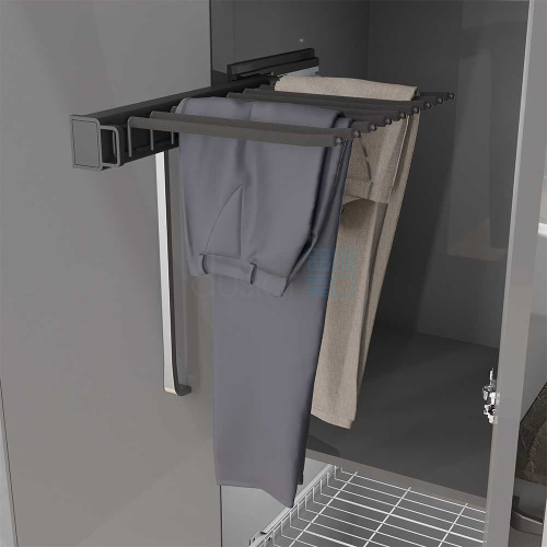 выдвижная брючница sally, ширина 360 мм, левая, антрацит Выдвижная брючница SALLY, ширина 360 мм, левая, антрацит