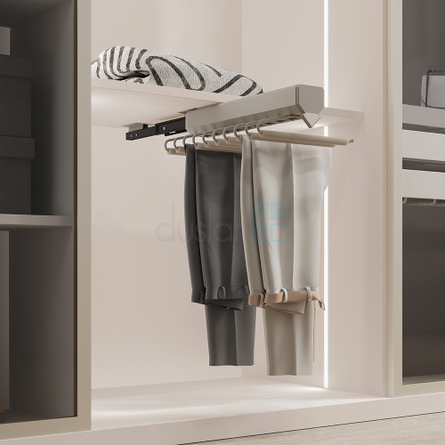 Выдвижная брючница NICOLE, ширина 350 мм, шампань