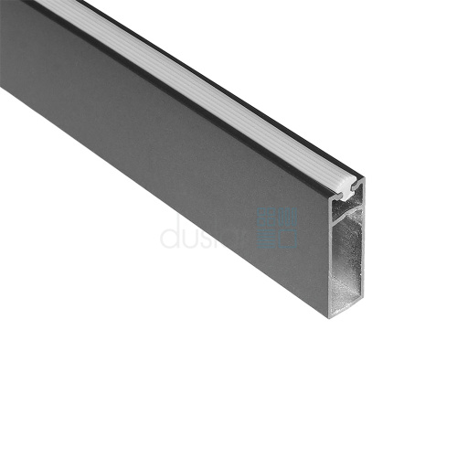 штанга прямоугольная reks для одежды, длина 3000 мм, антрацит Штанга прямоугольная REKS для одежды, длина 3000 мм, антрацит