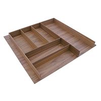 Деревянный лоток WOODLINE для столовых приборов, ширина фасада 600 мм, 485x459х49 мм, орех