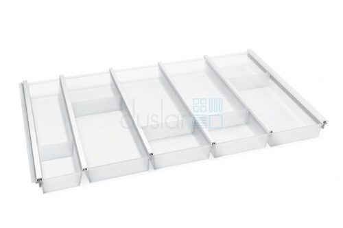 Лоток для столовых приборов Cuisio Pro, на ширину 800 мм, размер - 710-735х473х55 мм, белый