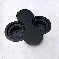 розетка eight, врезная, черный Розетка EIGHT, врезная, черный