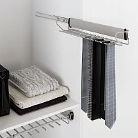 УЦЕНЕННЫЙ выдвижной держатель ROGER для галстуков и ремней, серый