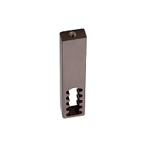 Проходной держатель для рифленой штанги RIFF, крепление к полке, бронза