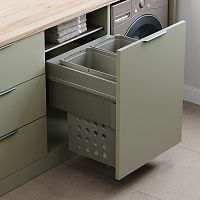 Система хранения белья WASH SPACE XX 88 л, выдвижной фасад 600 мм, антрацит