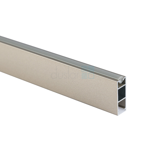 Штанга прямоугольная POLA с подсветкой без светодиодной ленты для одежды, длина 3000 мм, шампань