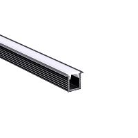 Комплект из алюминиевого профиля и рассеивателя DLIGHT PROFI, врезной, длина 3000 мм, антрацит/белый