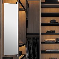 Поворотное зеркало KIM, 304х25х1097 мм, бронза