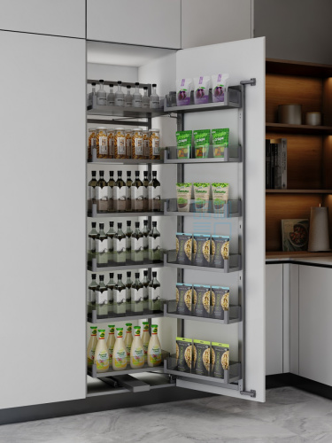 УЦЕНЕННАЯ система MATRIX, распашной фасад 600 мм, высота 1820 мм, антрацит