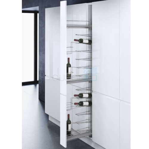 Система WINE, выдвижной фасад 150 мм, высота 1690 мм, хром