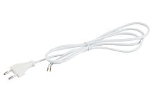 Сетевой кабель с плоской вилкой, длина 1,5 метра, белый